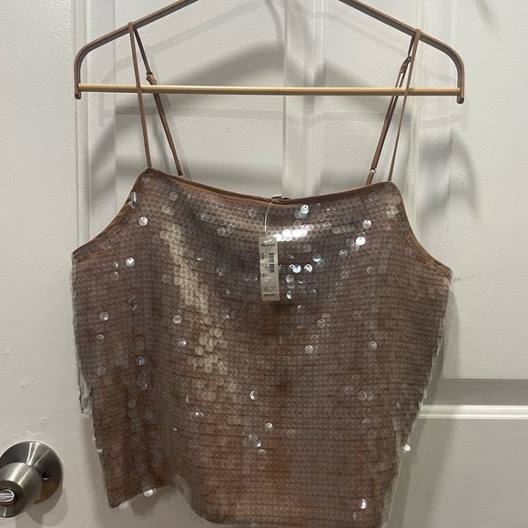 Sequin Square-Neck Cami - Picture 7 of 7